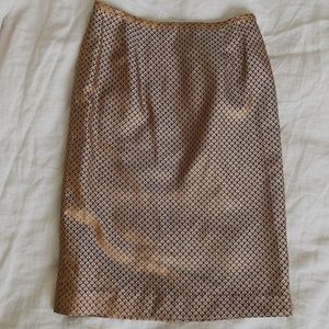 Insane Oscar de la Renta Silk Fleur Pencil Skirt 4